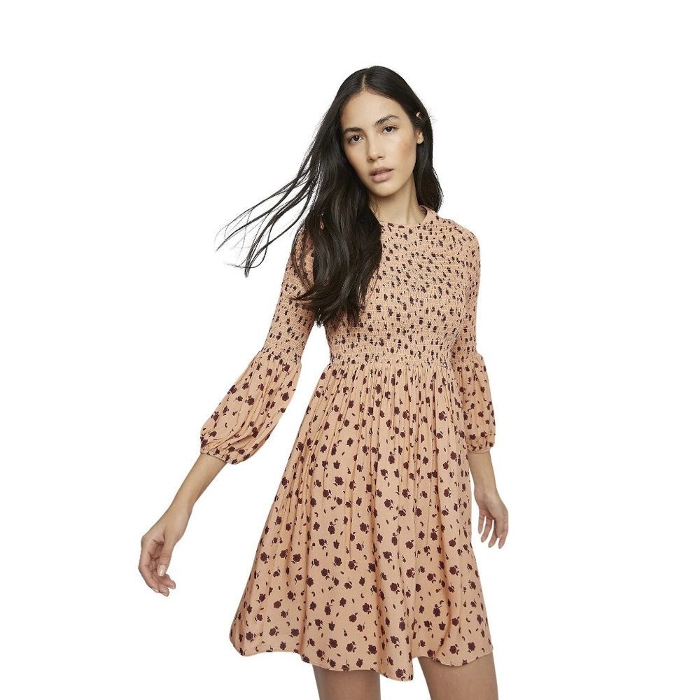 NWT Glamorous Peach Floral Dress in Peach Size US 8 (UK 12)‎